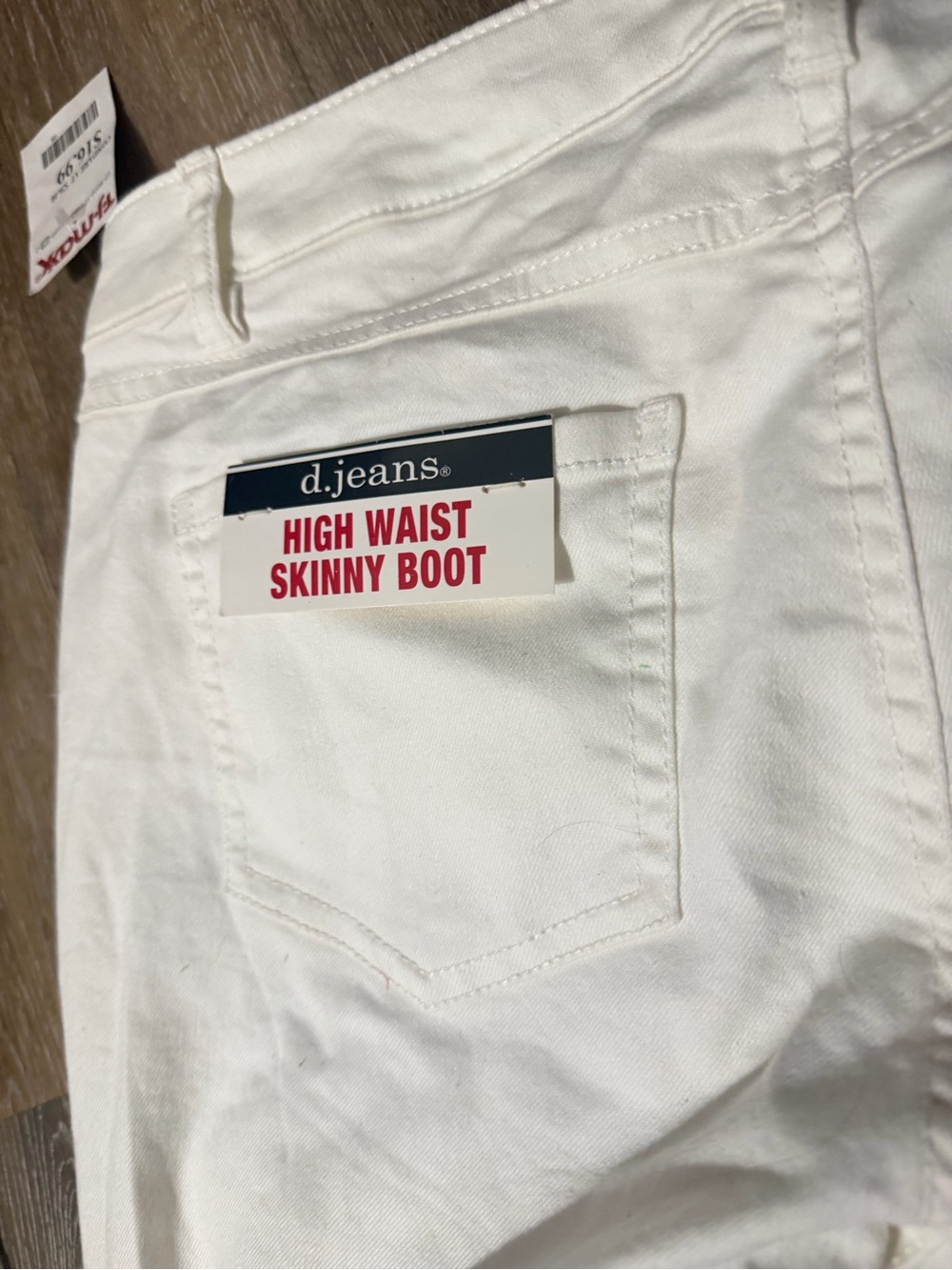 d. jeans White High Waist Skinny Boot Jeans - Picture 2 of 8